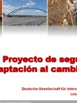 Proyecto de seguros para la adaptacin al cambio climtico.