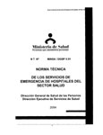 Norma tcnica de los servicios de emergencia de hospitales del sector salud.